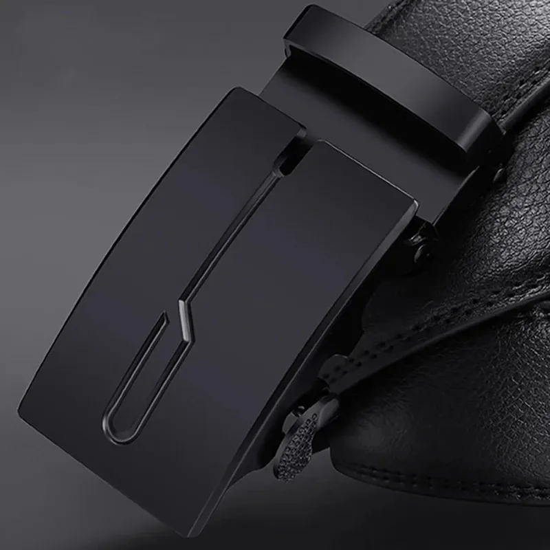 

2021 Fashion Automatic Buckle Fashion Waist Male Good Mens Belt Luxury High Quality Cow Genuine Leather for Men Automatic Buckle
