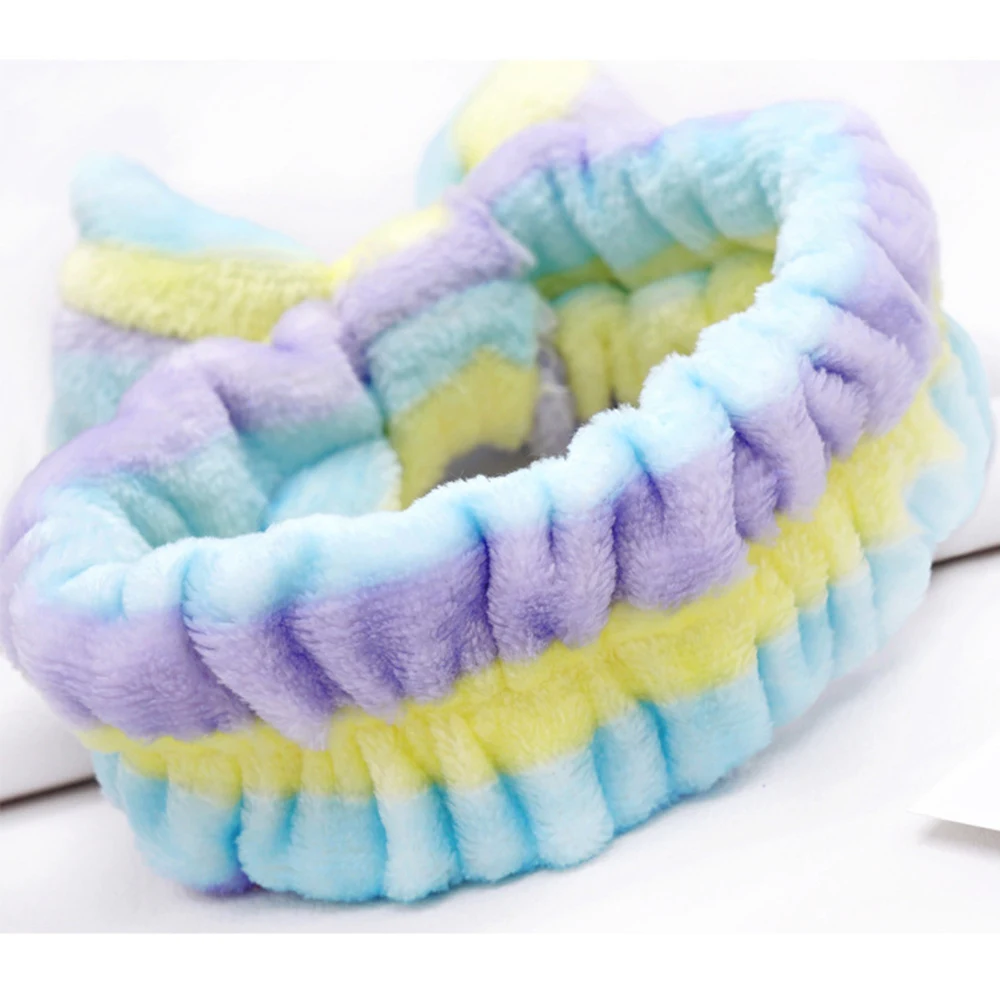 Эластичная Повязка на голову из кораллового флиса с бантом |