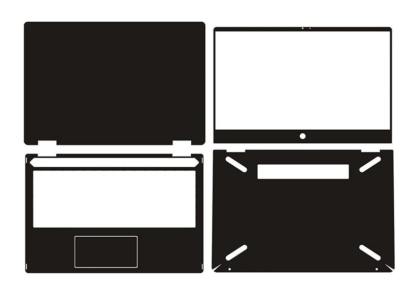 Наклейка для ноутбука наклейки из углеродного волокна Защитная крышка HP Pavilion x360