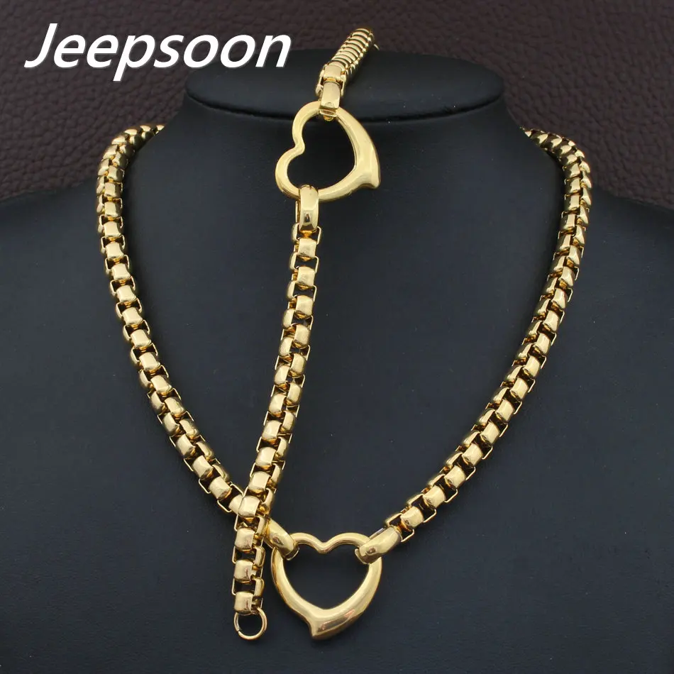 Женский комплект из колье и браслета нержавеющей стали | Украшения аксессуары