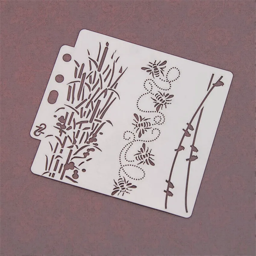 Горячая Распродажа A set = 16 градусов шт. трафаретов для скрапбукинга Пластиковая