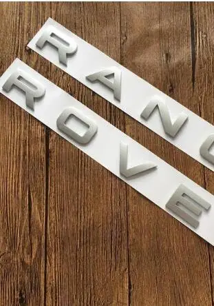 Подходит для RANGE ROVER глянцевая черная надпись капот багажника табличка с эмблемой Фирменная пластинка - Цвет: MATTE SILVER