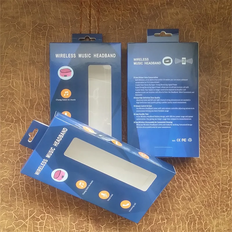 HUAIOU вязаная музыкальная повязка гарнитура с микрофоном беспроводные Bluetooth