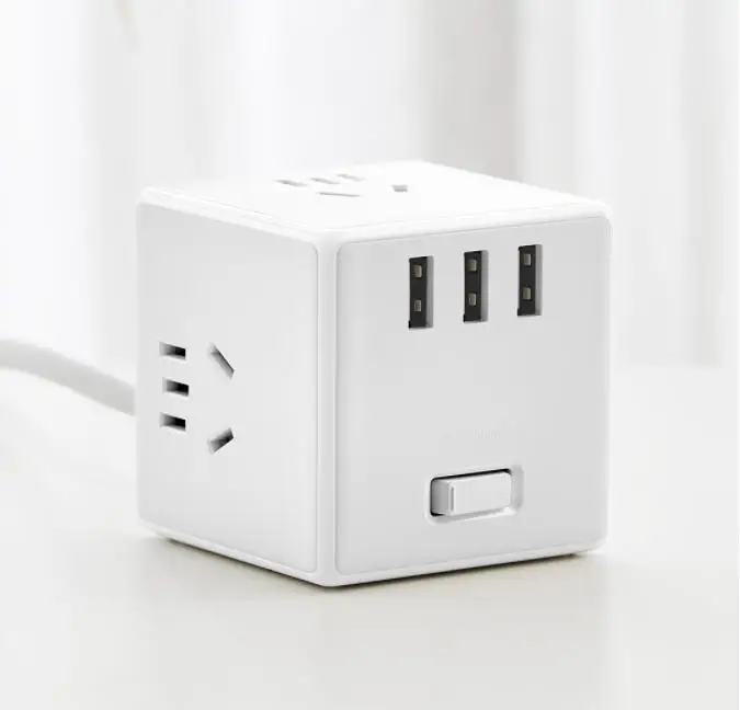 wired Xiaomi mijia cube конвертер usb вилка сокета многофункциональная Подключаемая плата электрический куб зарядка буксировочная плата смарт - Цвет: wired