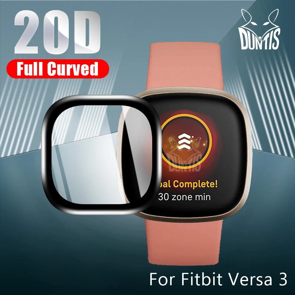 Защитная пленка 20D с закругленными краями для Fitbit Versa 3 2 мягкая защитная экрана