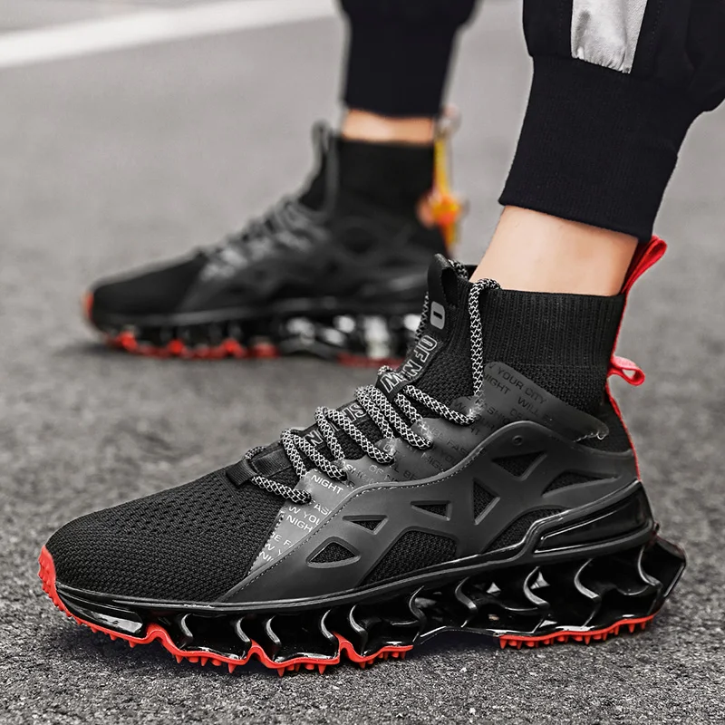 Мужская обувь Новинка Летние носки с высоким берцем Дышащая сетчатая для бега