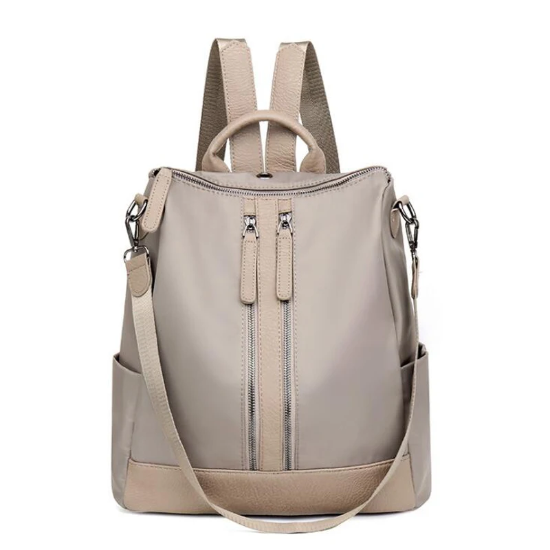

2022 New Fashion Women Backpack Canvas Nylon Oxford Spinning Multifunction Big Bag Famous Designer Chain Shoulder Bag