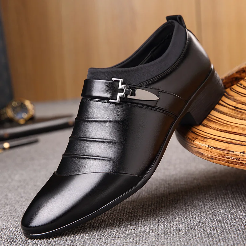 

Туфли-оксфорды мужские без шнуровки, элегантные итальянские модные, формальные, кожаные лоферы, большие размеры