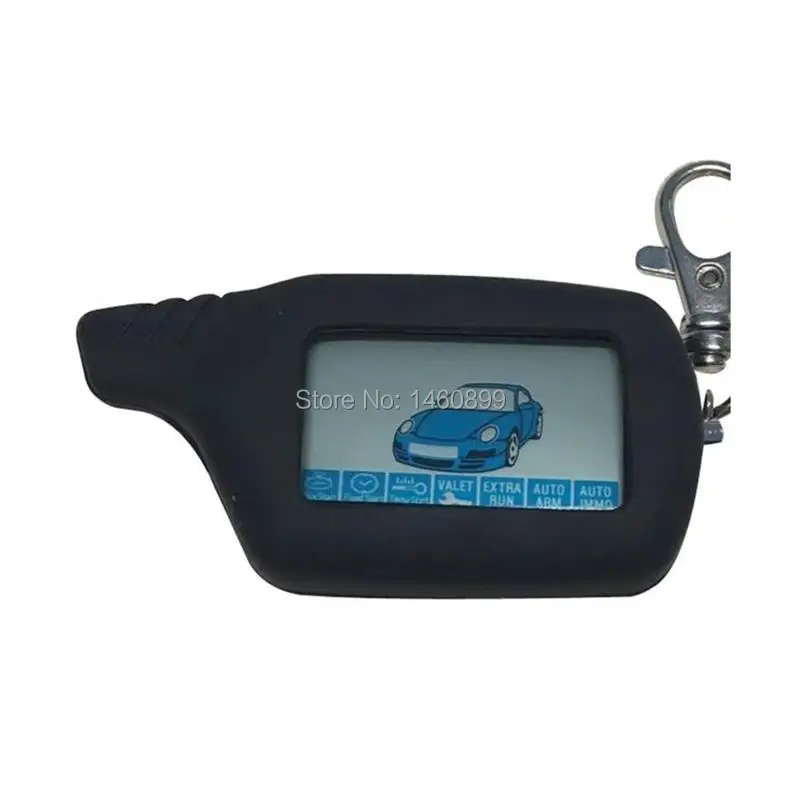 Пульт дистанционного управления с ЖК дисплеем B 9 брелок + Желтый силиконовый