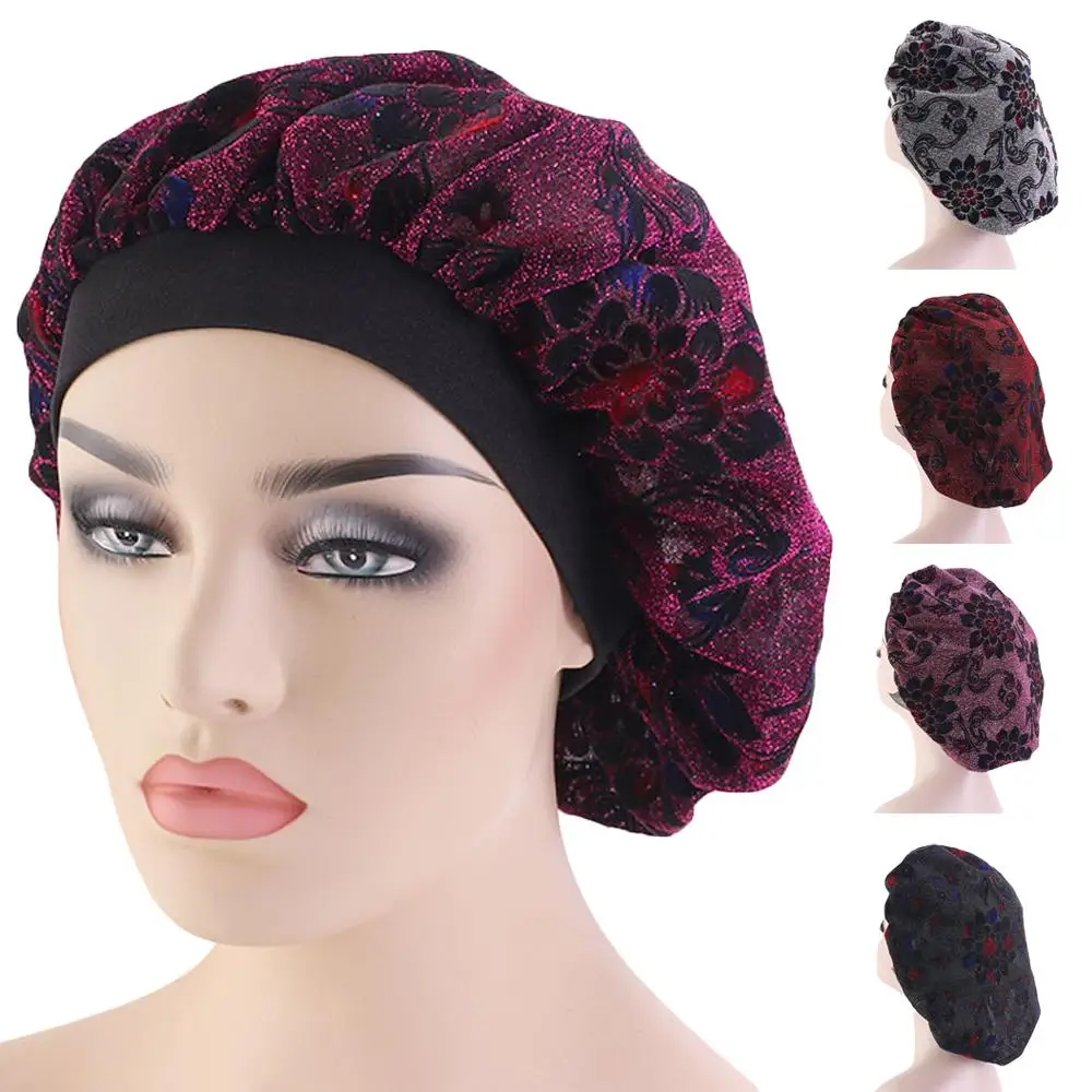 

Женская шапочка для сна с принтом, для женщин, эластичная чалма