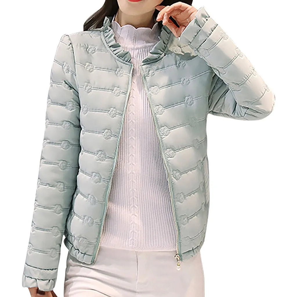 Свободный Страус новый зимний образ для женщин короткий и тонкий с подкладкой