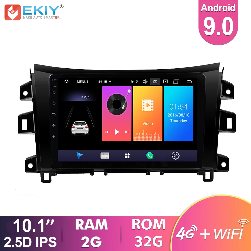 EKIY 10 1 ''IPS Android 9 0 Автомобильный мультимедийный радио для Nissan NAVARA Frontier NP300 2015 2017