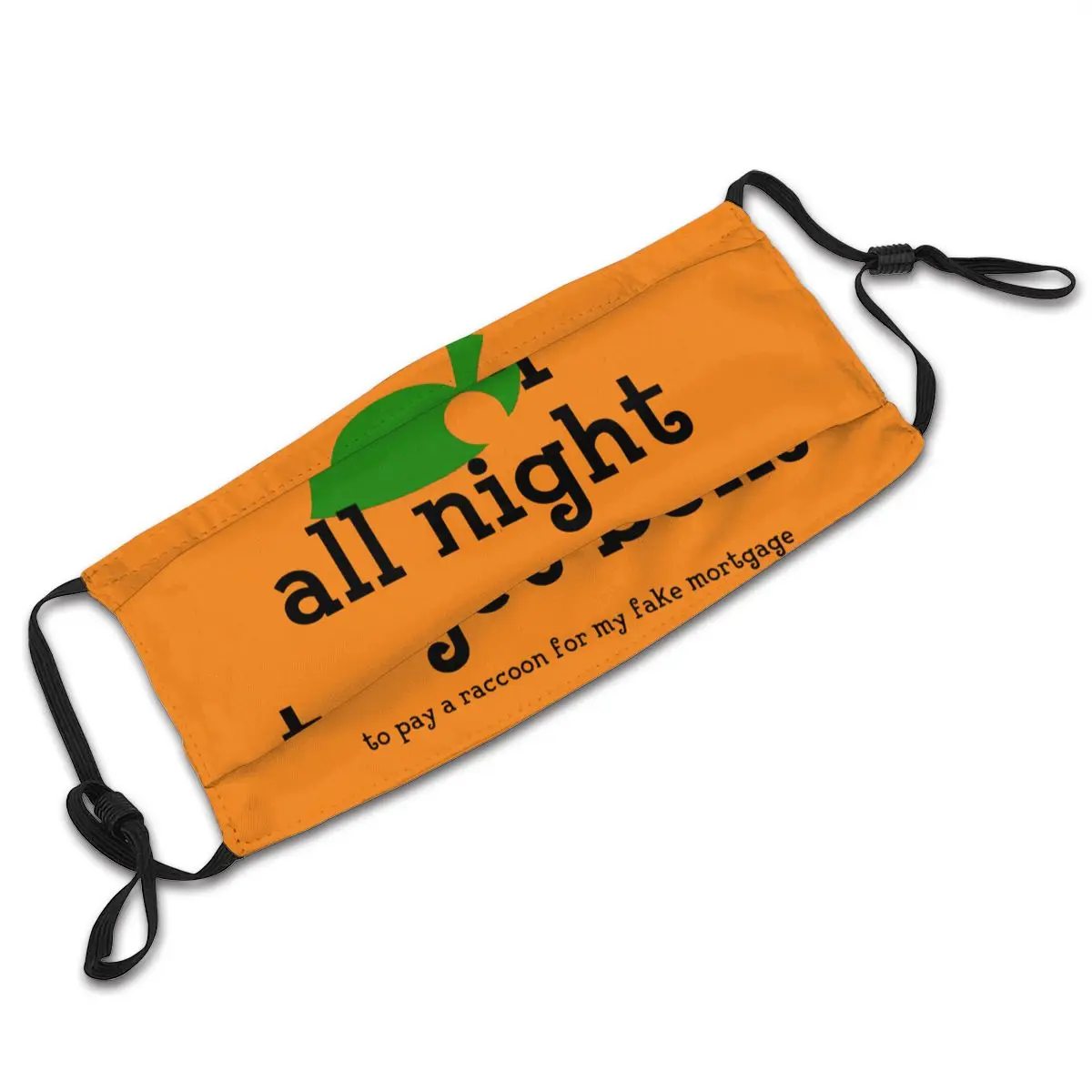 

New Leaf Reusable Mouth Face Mask Animal Crossing Anti Dust Mask With Filters Protection Cover Respirator Mouth Muffle