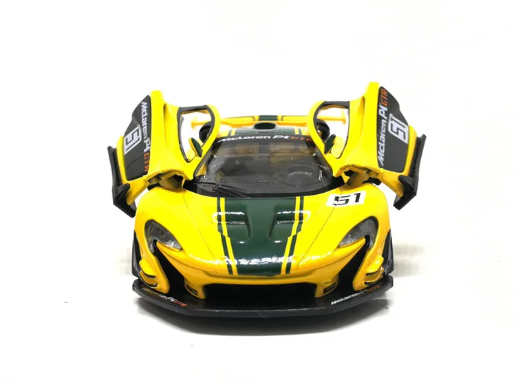 Модель спортивного автомобиля McLaren 600LT P1 из литого под давлением 1/32 Игрушечная