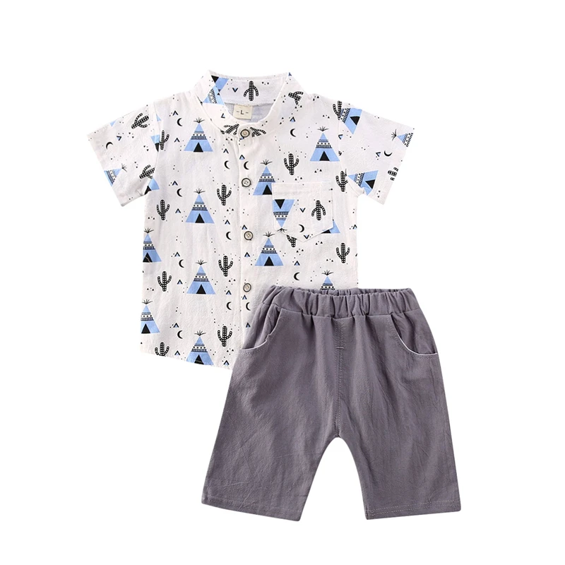 Джентльменский Топ для маленьких мальчиков короткие брюки официальная одежда |