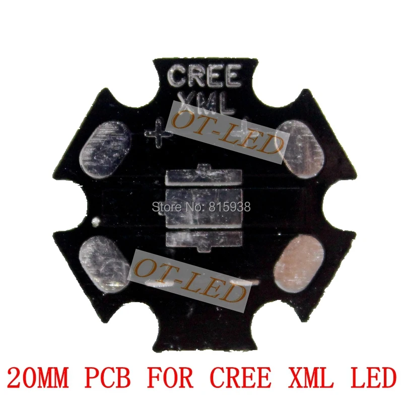 Бесплатная доставка! 20 мм CREE XML/XML2 T6 U2 LED PCB/алюминиевая Базовая пластина/печатная