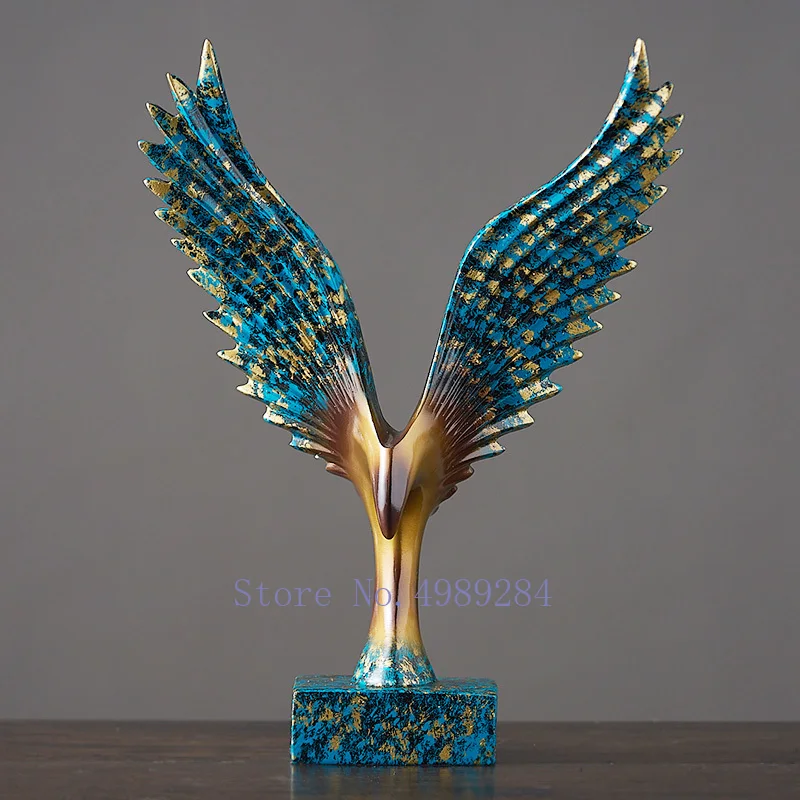Креативные скандинавские абстрактные животные Орел Ретро золотые поделки