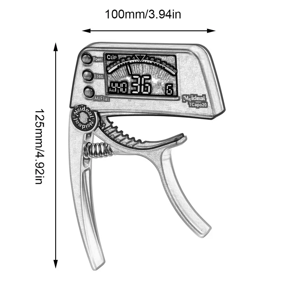 Каподастр для акустической гитары электронный тюнер комбо гитарный аксессуар
