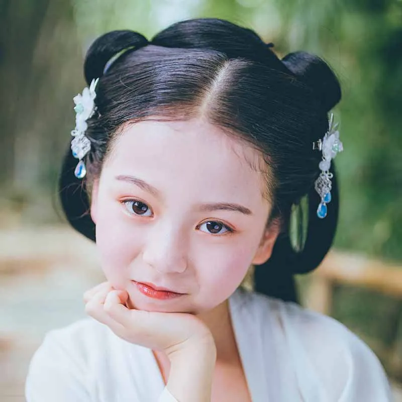Fairy air accessories antique hair full set of ancient costume girls Chinese clothing tiara flower hairpin ornament | Аксессуары для