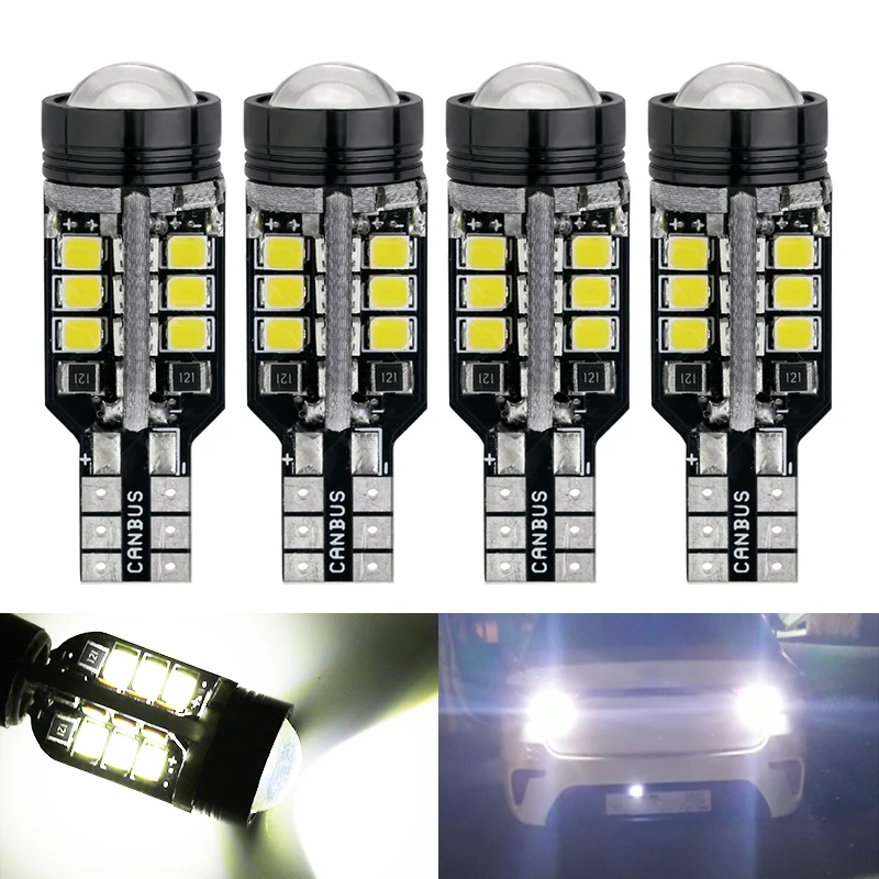 4 шт. супер белый светодиод T15 921 W16W Canbus клиновидный свет 24-SMD 2835 светодиодные