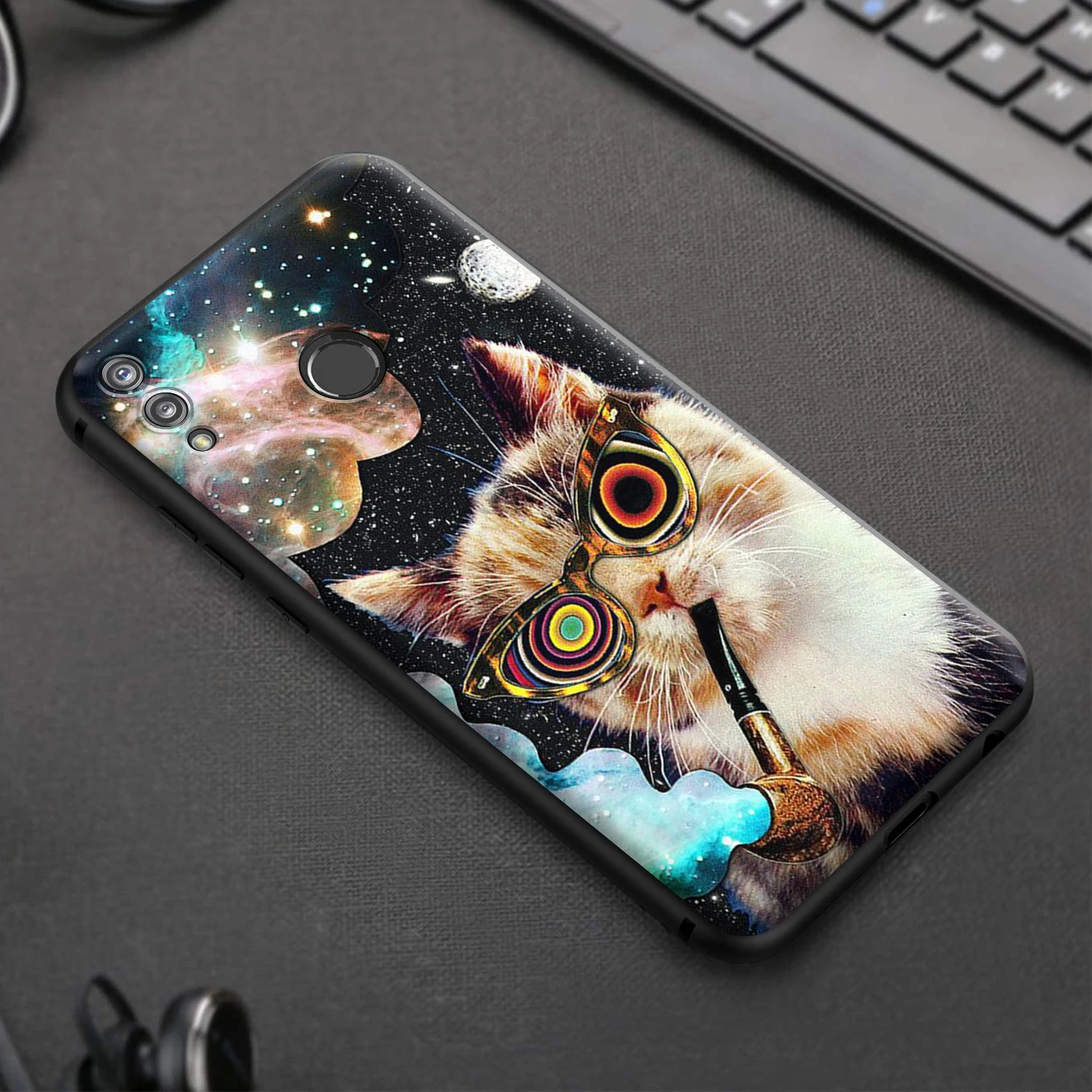 Силиконовый чехол Space Dogs Cat Turtles для Huawei Honor V30 30 8 8A 8X 8C 9 9X 10 Note View 20 20S Pro Lite | Мобильные