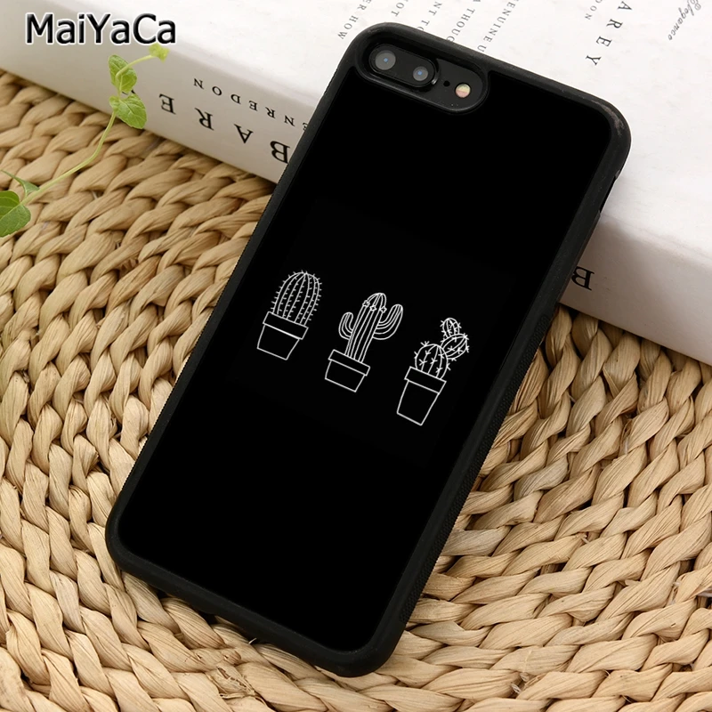 MaiYaCa симпатичный чехол для телефона С КАКТУСОМ и суккулентами iPhone X XR XS 11 12 Pro MAX 5 6 7