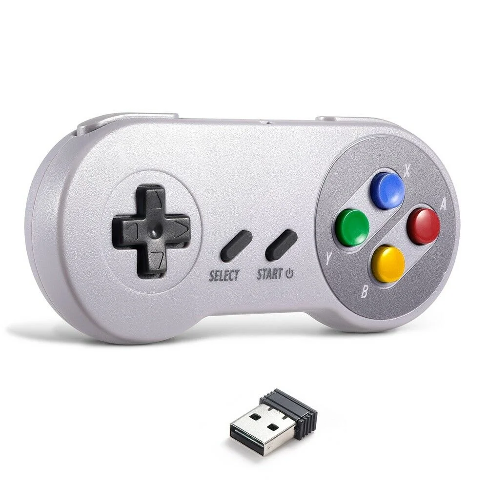 

Wireless Gamepad 2.4GHz remote controller USB joystick Console for SNES/NES Games for Windows 10/8/7 PC Raspberry Pi 3 Retro Pie