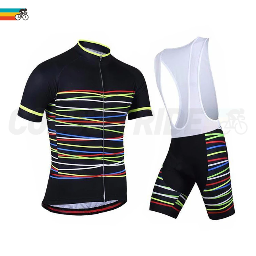 

Летняя велосипедная одежда для мужчин, яркий комплект с коротким рукавом, велосипедный костюм, быстросохнущая цветная форма для команды, ве...