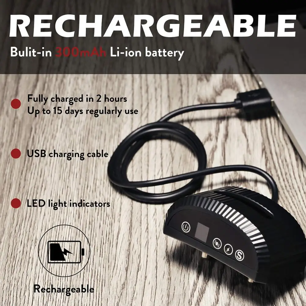 Ошейник для собаки перезаряжаемый Терминатор коры улучшенный контроль вибрация