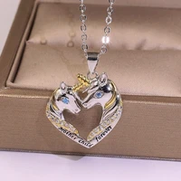 fashion trendy animal heart shaped micro inlaid luxury pendant elegant and delicate lady temperament gift banquet jewelry