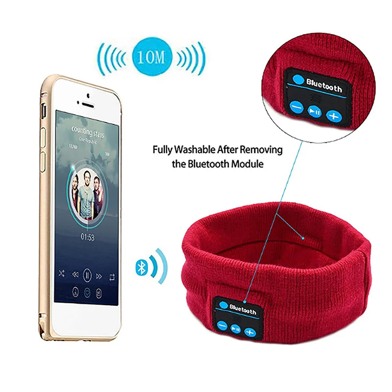 Беспроводная музыкальная повязка на голову для фитнеса наушники волшебные с