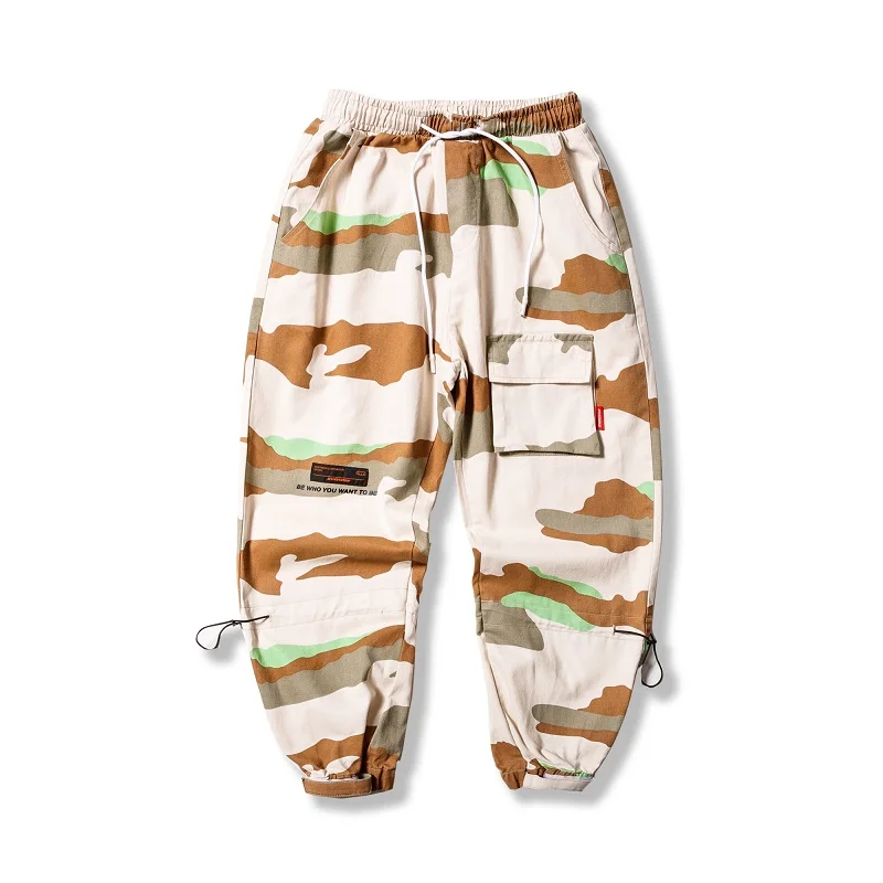 

2 Pieces Sets men shirt tracksuit men set camouflage pants streetwear joggers pants mens clothing hip hop DV26-220