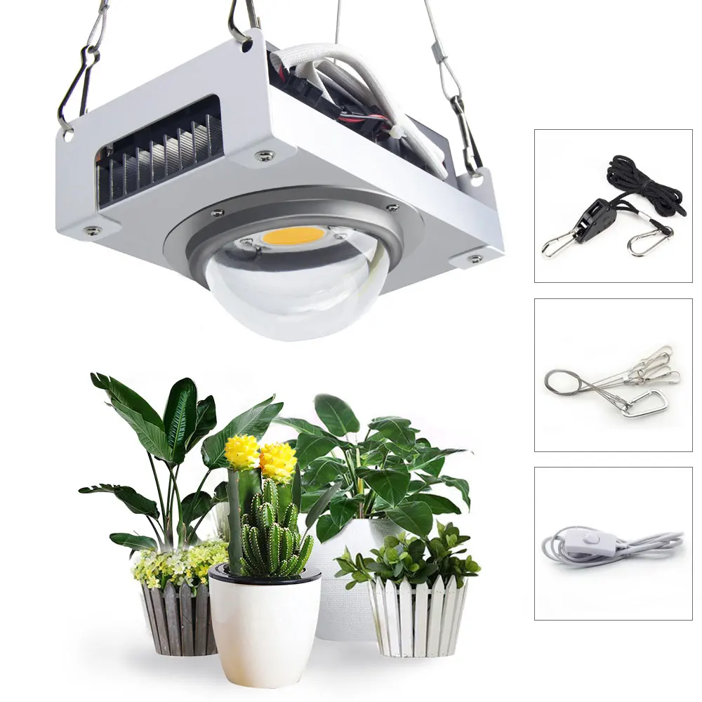 

CXB3590 COB светодиодный светильник для выращивания растений, полный спектр, 100 Вт, 200 Вт, Citizen 1212 светодиодный ная лампа для выращивания растений ...