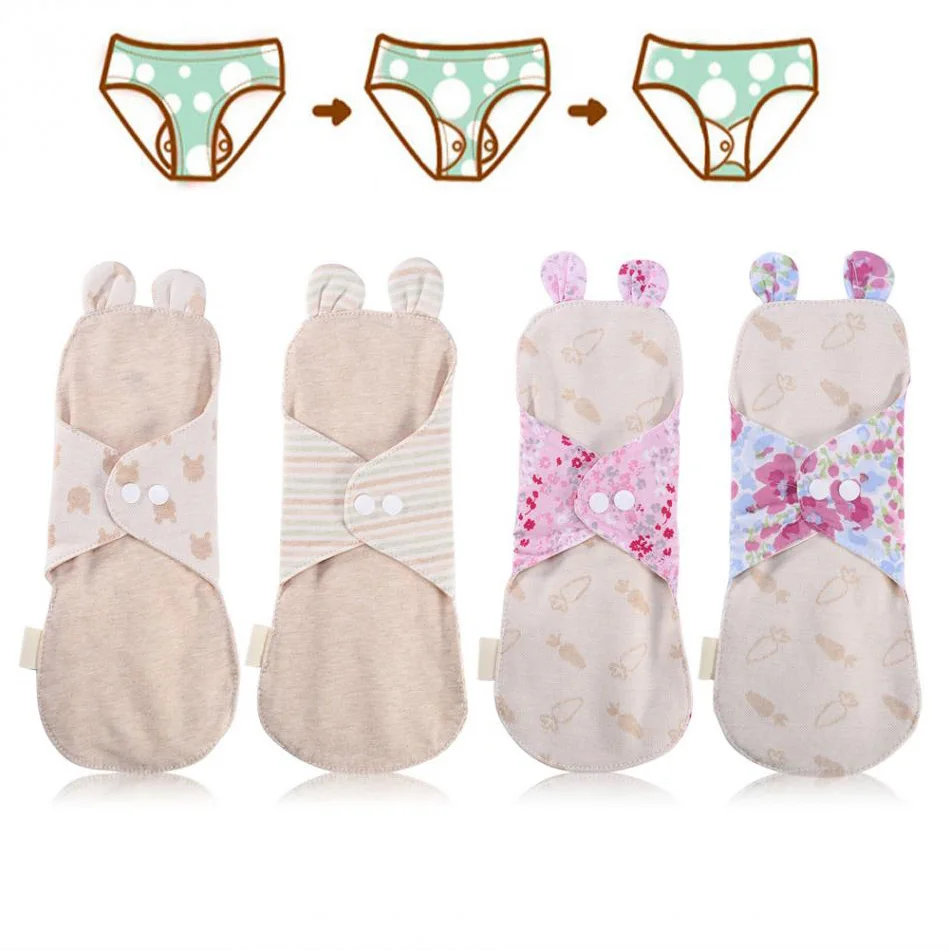 1 шт. женские гигиенические прокладки из 250 органического хлопка 100% мм|menstrual pads