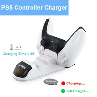 dobe led 2 controllers charger type c interface port charging dock station with usb charging cable for ps5 gamepad joystick