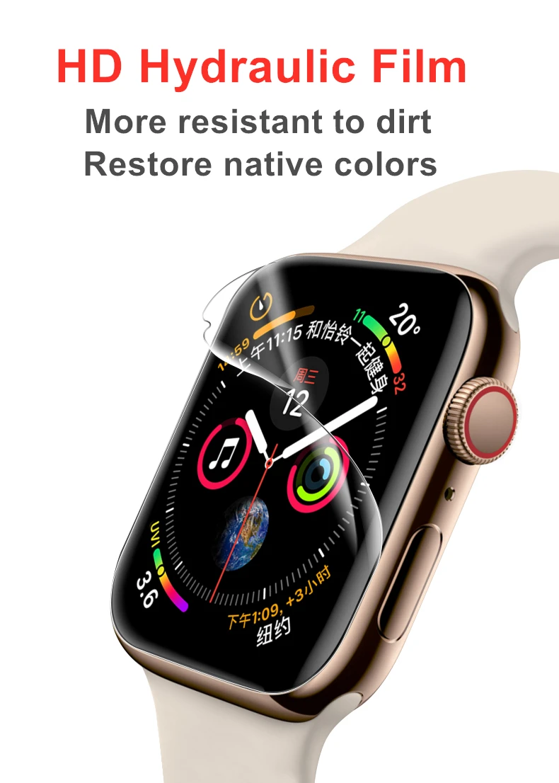 Защитная пленка для Apple Watch Гидрогелевая смарт-часов iwatch 7 6 SE 5 4 45 мм 41 40 44 - купить