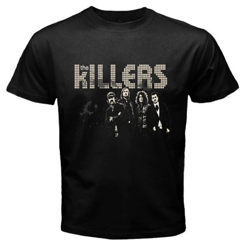 Новый THE KILLERS Инди рок группа Мужская Черная Футболка размер S M L XL 2XL 3XL|Мужские