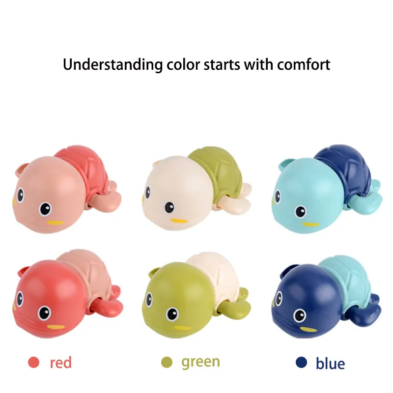 Детская игрушка для купания черепаха из мультфильма Классическая в воде