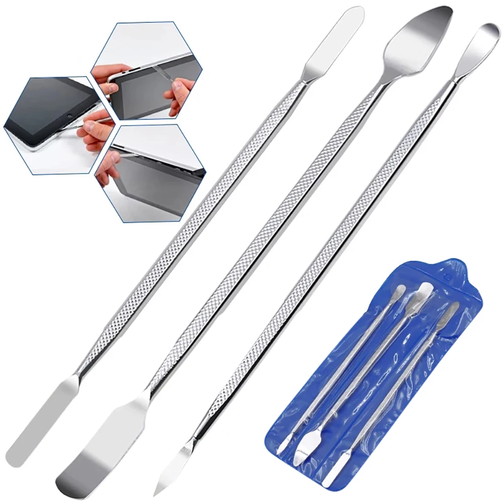 

3Pcs/set Universal Repair Opening Tool for Mobile Phone Laptop Metal Disassemble Crowbar Metal Steel Pry Phone Hand Tool Set