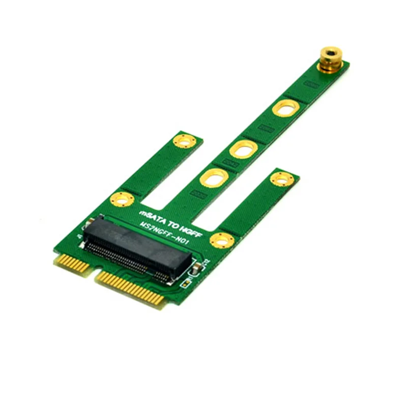 

MSATA to M.2 NGFF Adapters Convert Card 6.0Gb/s NGFF M.2 SATA-Bus SSD B Key to mSATA Male Riser M.2 Adapter for 2230-2280 M2 SSD