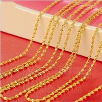 12pcs lot wholesale 45cm womens necklace 24k gold water wave chain necklace for wedding anniversary luxury gold jewelry gifts