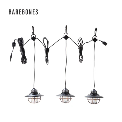 Black 3 in series BAREBONES Многофункциональный Ретро водонепроницаемый светильник ing открытый для освещения кемпинга, палатки светильник для лагеря - Цвет: Black 3 in series