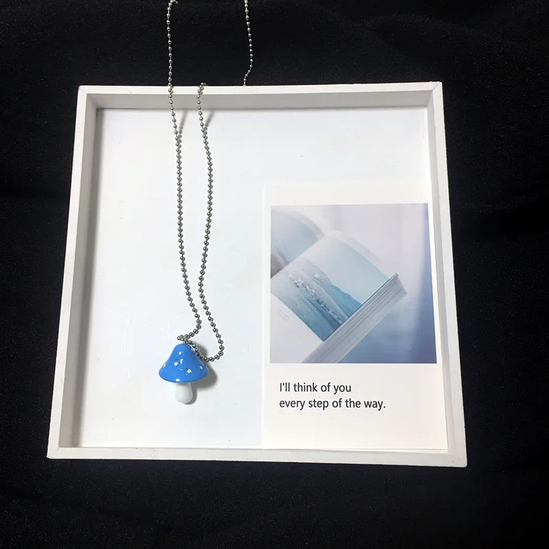 Креативное женское ожерелье ручной работы в виде детского гриба Забавный