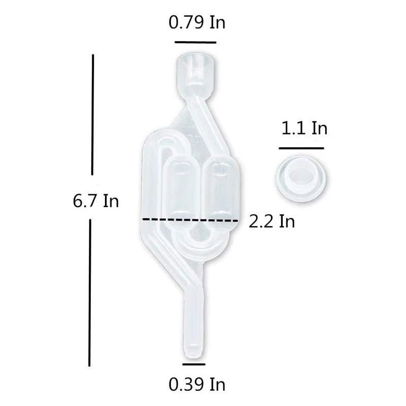 Воздушный замок с пузырьками типа S односторонний клапан уплотнением для