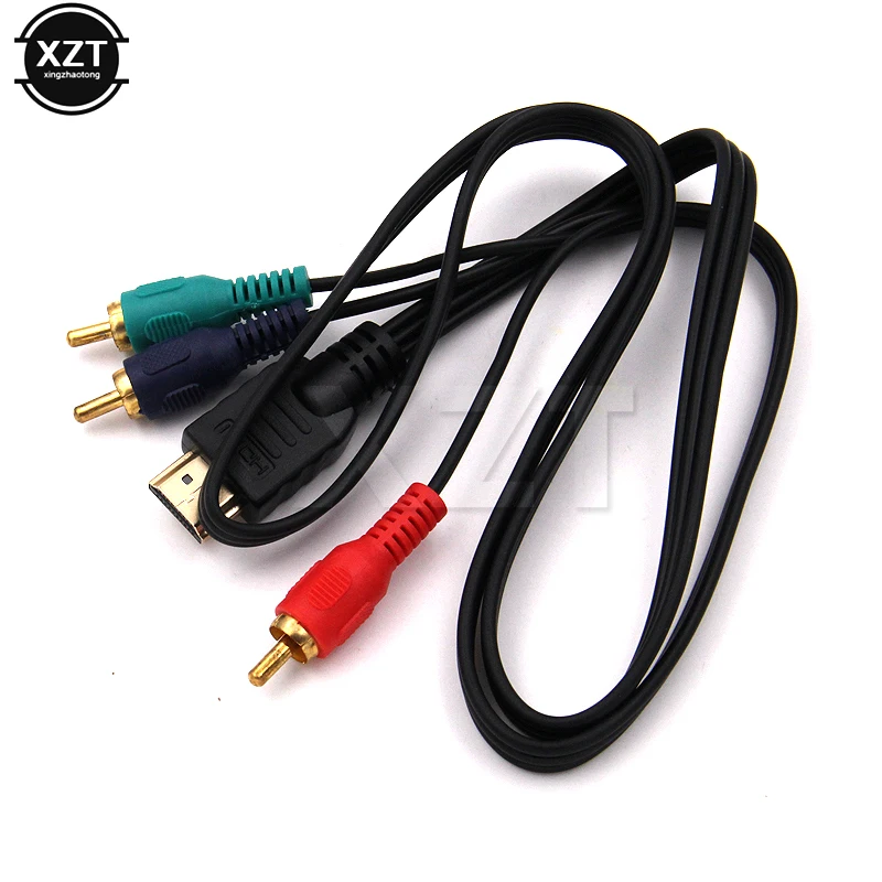 Высококачественный HDMI M штекер на 3 RCA Аудио Видео конвертер кабель компонентный AV