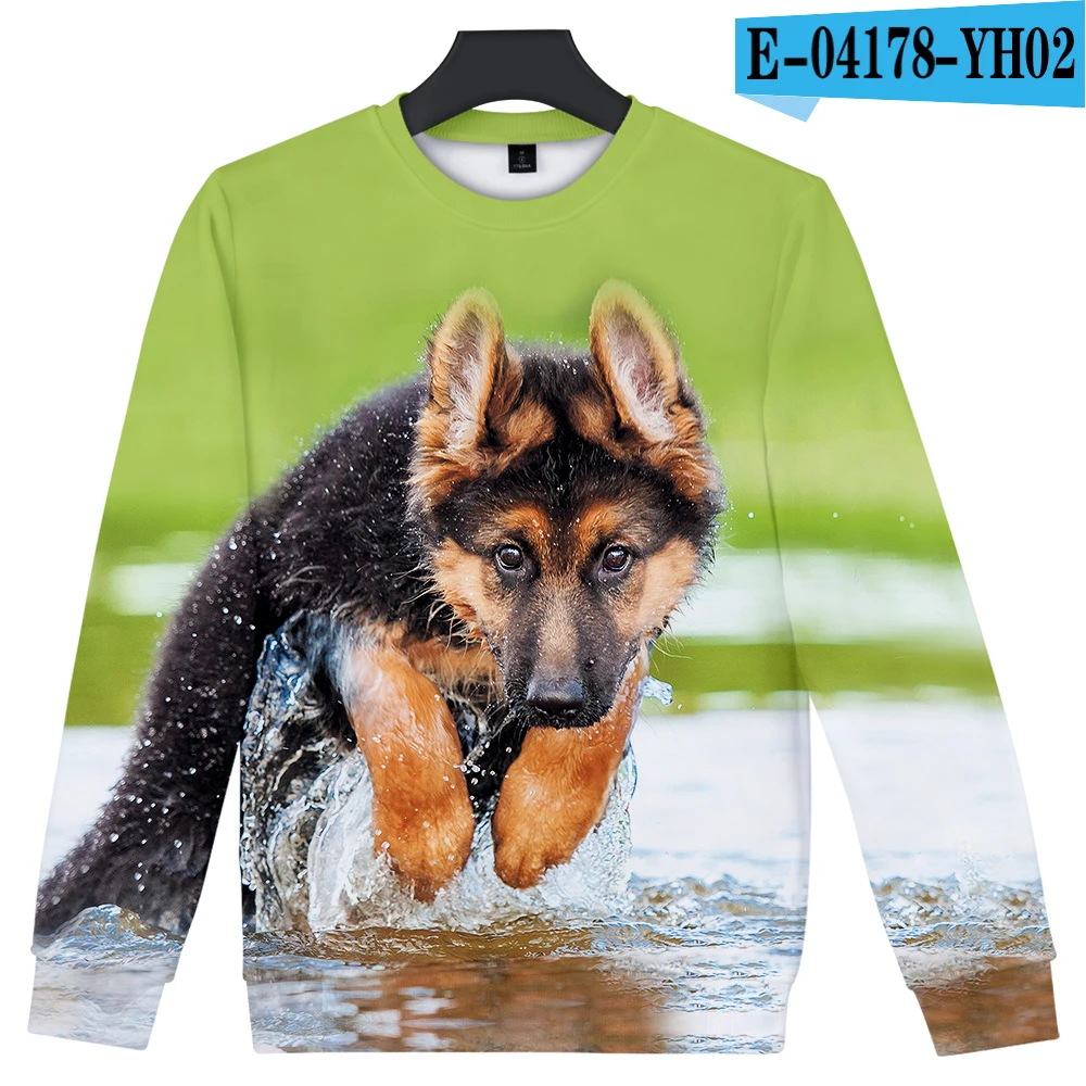Новое поступление немецкая овчарка Толстовка высококачественный пуловер любителей собак мужчин/женщин осень зима толстовки спортивная одежда - Цвет: 3D