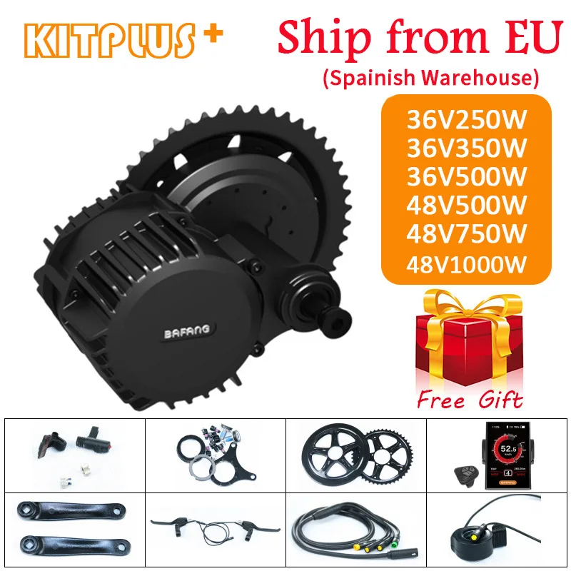 Bafang BBS01 BBS02 BBS03/BBSHD середине приводной двигатель 36V 250 W/350 W/500 W 48V 500 W/750 W/1000 W электрический велосипед/велосипед, фара для электровелосипеда в Conversion Kit