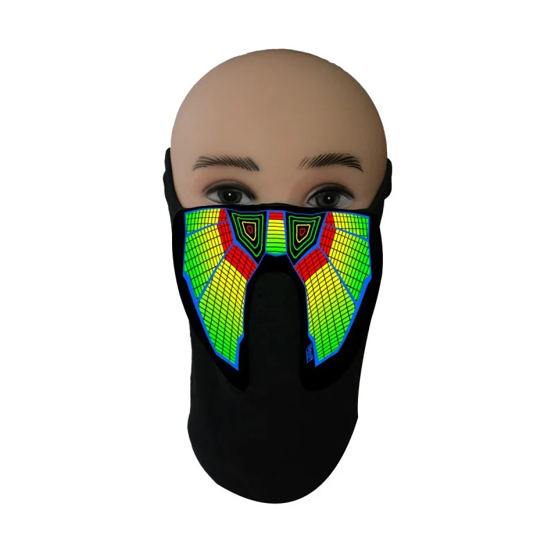 Хэллоуин СВЕТОДИОДНЫЙ маски светодиодный светильник со шнуровкой вечерние