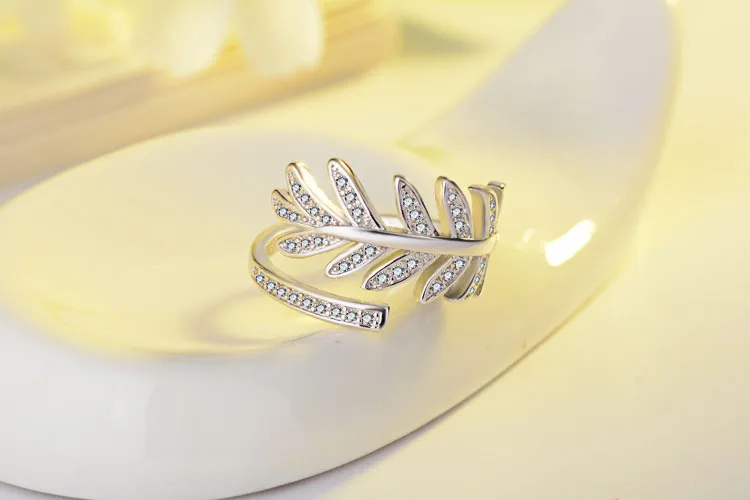 925 пробы серебряные кольца для женщин мозаика из фианита регулируемые S R205|Кольца|