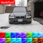 Фара многоцветная RGB светодиодный Angel Eyes Halo Ring Eye DRL RF пульт дистанционного управления для BMW 7 серии E38 1994 -2001 131mmx4 аксессуары